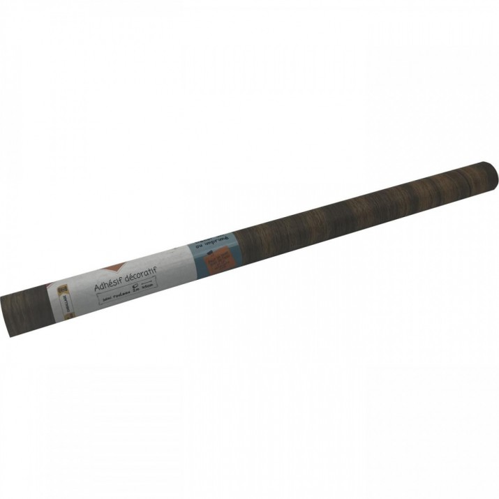 Adhésif Effet Bois Noyer 45cm x 2m