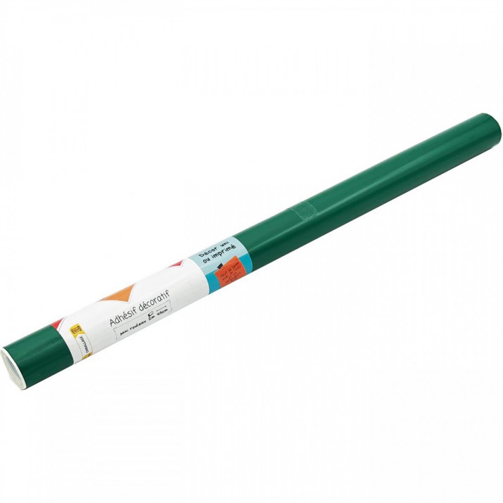 Adhésif Uni Vert Mat 45cm x 2m
