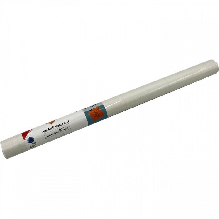 Adhésif Uni Ecru Brillant 45cm x 2m