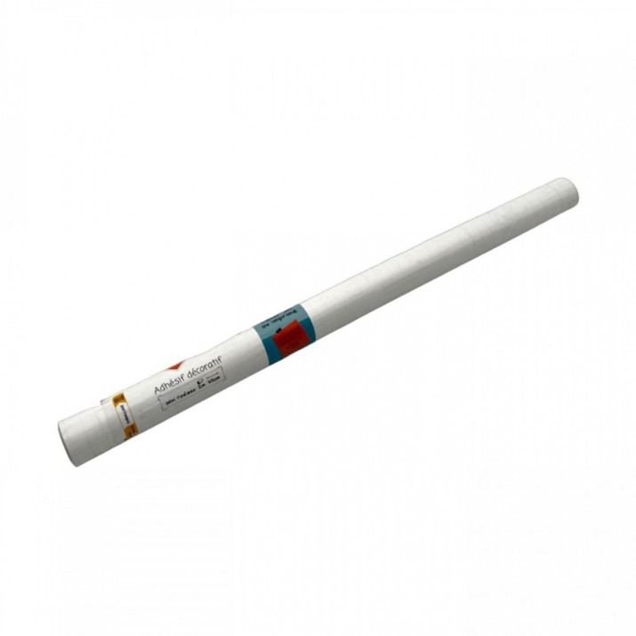 Adhésif Uni Blanc Mat 45cm x 2m