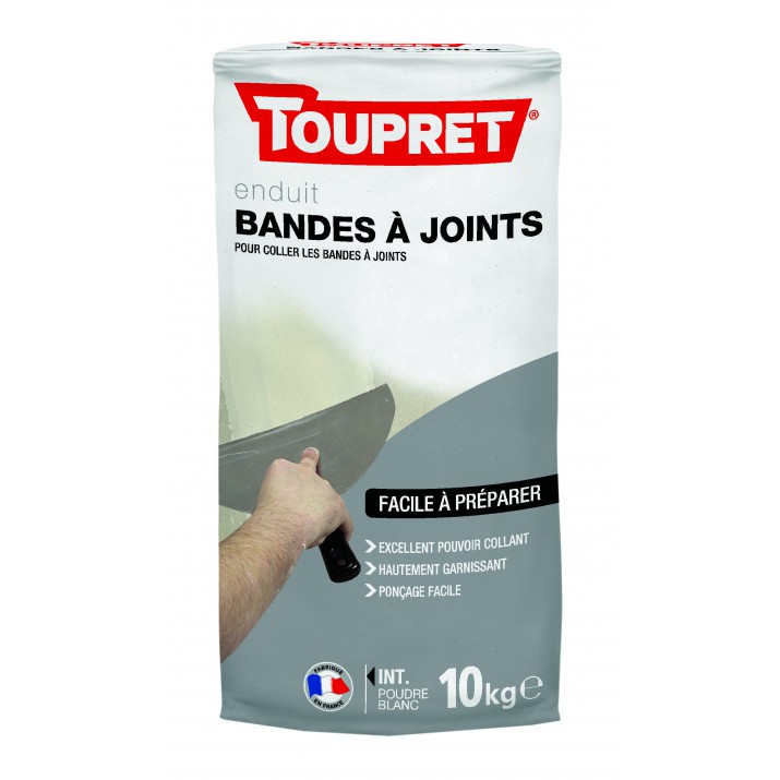 Toupret enduit bande à joint poudre 10 kg