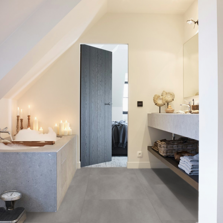 Berry Alloc Dalles Vinyles Spirit Pro Click Comfort 55 – Cement Light Grey - réf. 60001480 – 914 x 610 x 5,5 mm