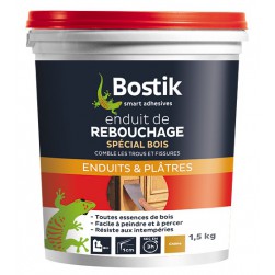 Enduit rebouchage bois pâte 1,5kg