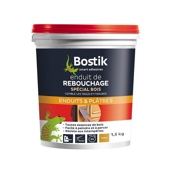 Enduit rebouchage bois pâte 1,5kg