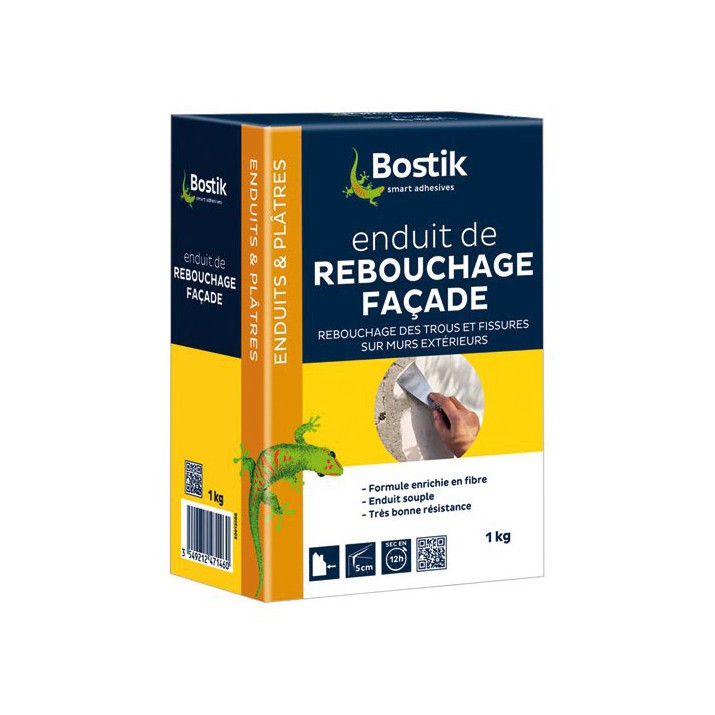 Enduit rebouchage façade poudre 1kg