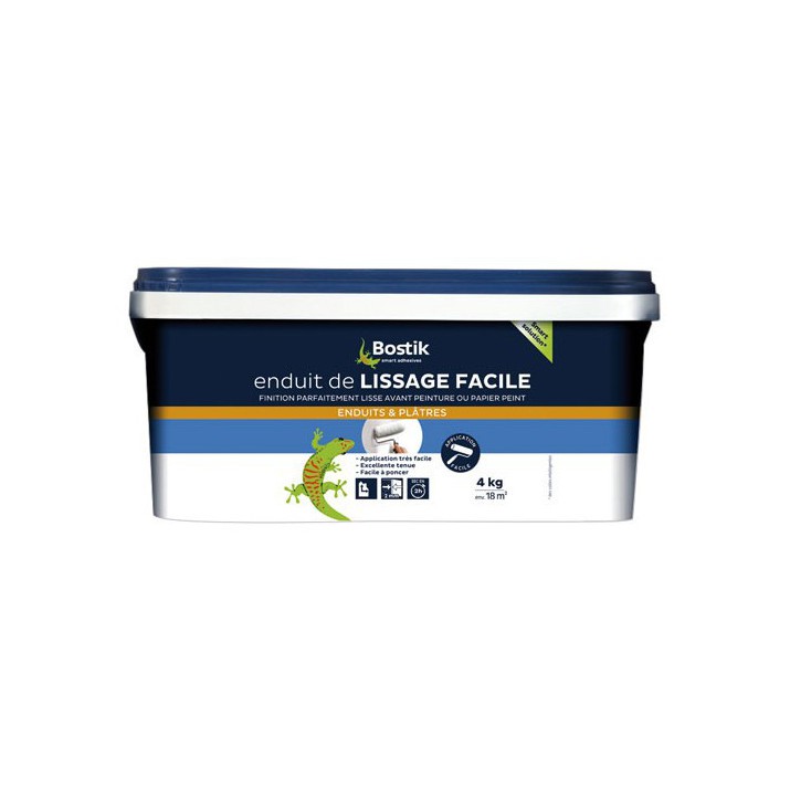 Enduit lissage facile pâte 4kg spécial rouleau