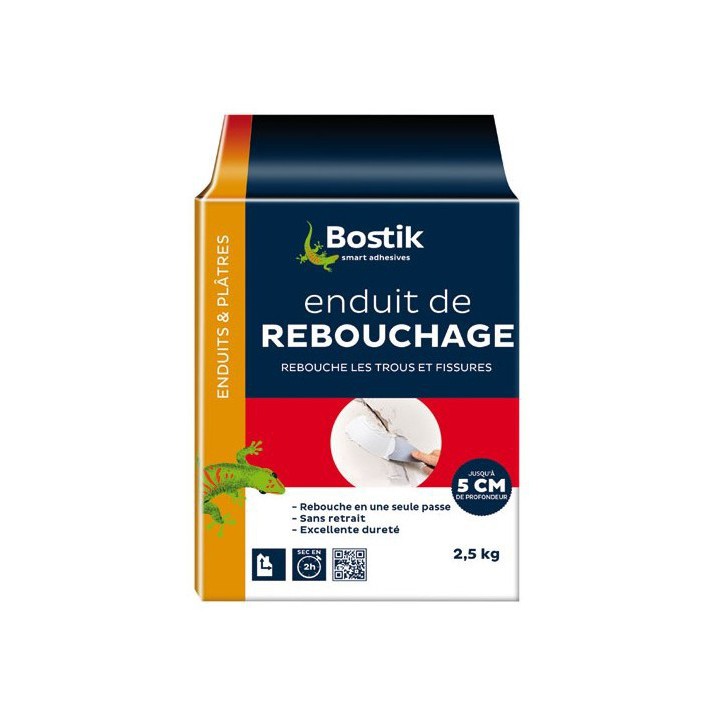Enduit rebouchage poudre 2,5kg