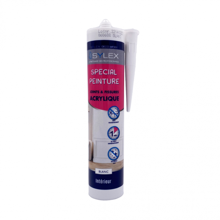 Mastic Joints et Fissures spécial peinture 280ml Sylex DECO MP 201
