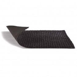 Revêtement de sol côtelé anthracite - KOSTO - à la coupe sur mesure