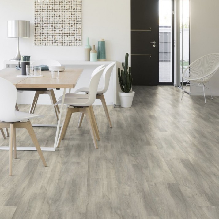 Lame PVC sol Creation 40 à coller Swiss OAK Pearl - 184 mm x 1219 mm