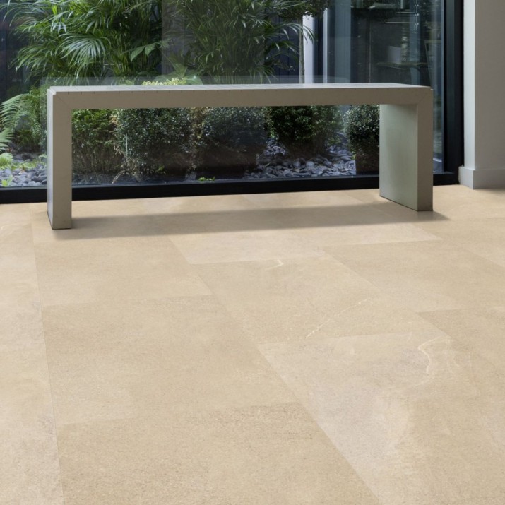 Dalle PVC sol Creation 40 à coller Curton Stone Light Grey - 457 mm x 914 mm