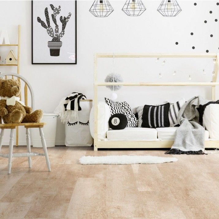 Lame PVC sol Creation 40 à coller Salento Light Grey - 184 mm x 1219 mm