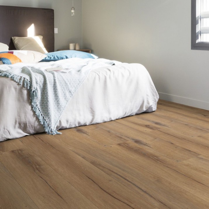 Lame PVC sol Creation 40 Rigid Accoustic Cedar Brown - 229 mm x 1492 mm