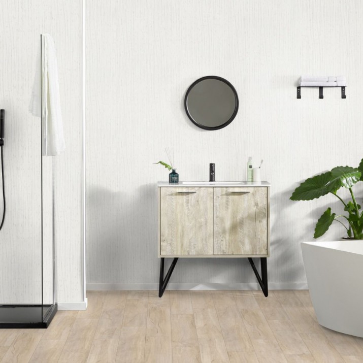 Lame PVC sol Creation 40 Rigid Acoustic Swiss Oak Beige - 229 mm x 1250 mm