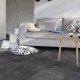 Dalle PVC sol Creation 55 à coller Fabrik Mix Dark Grey - 610 mm x 610 mm