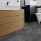 Dalle PVC sol Creation 55 à coller Fabrik Mix Dark Grey - 610 mm x 610 mm