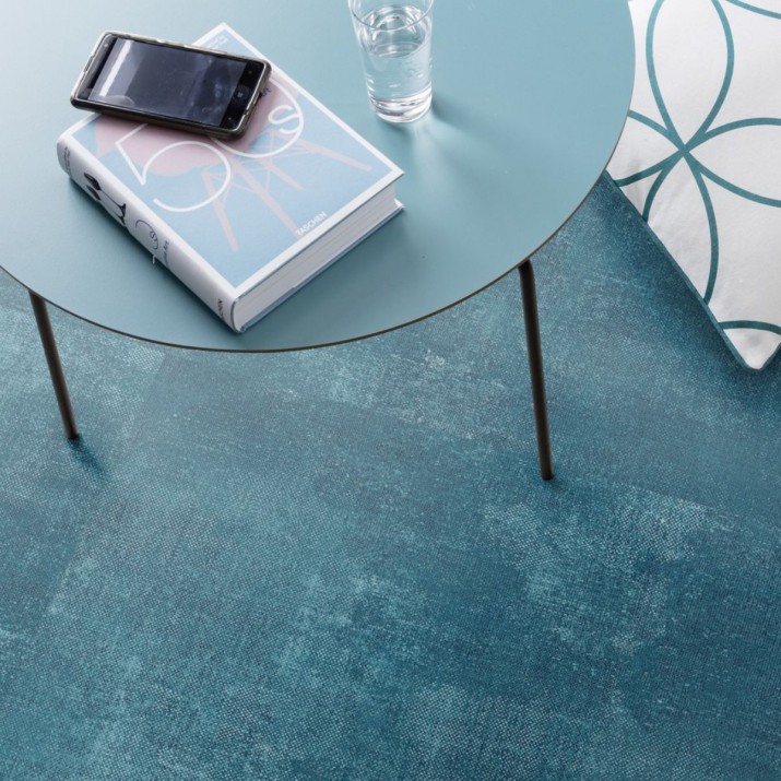 Dalle PVC sol Creation 55 à coller Fabrik Mix Indigo - 610 mm X 610 mm