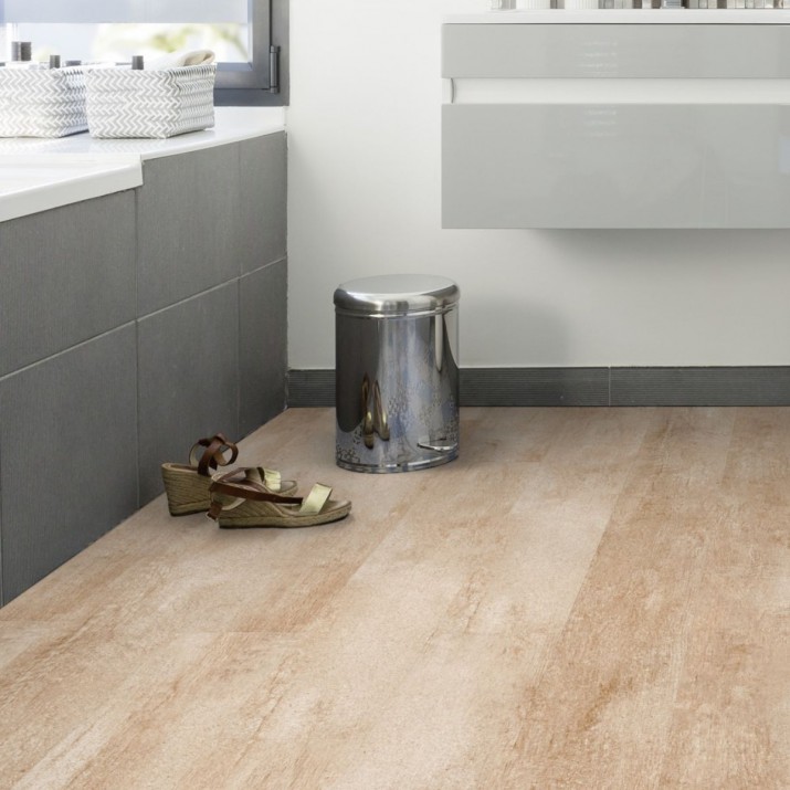Lame PVC sol Creation 55 à coller - Salento Light Grey - 184 mm x 1219 mm