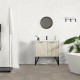Dalle PVC sol Creation 55 Rigid Acoustic - Bloom Uni Taupe - 457 mm x 914 mm