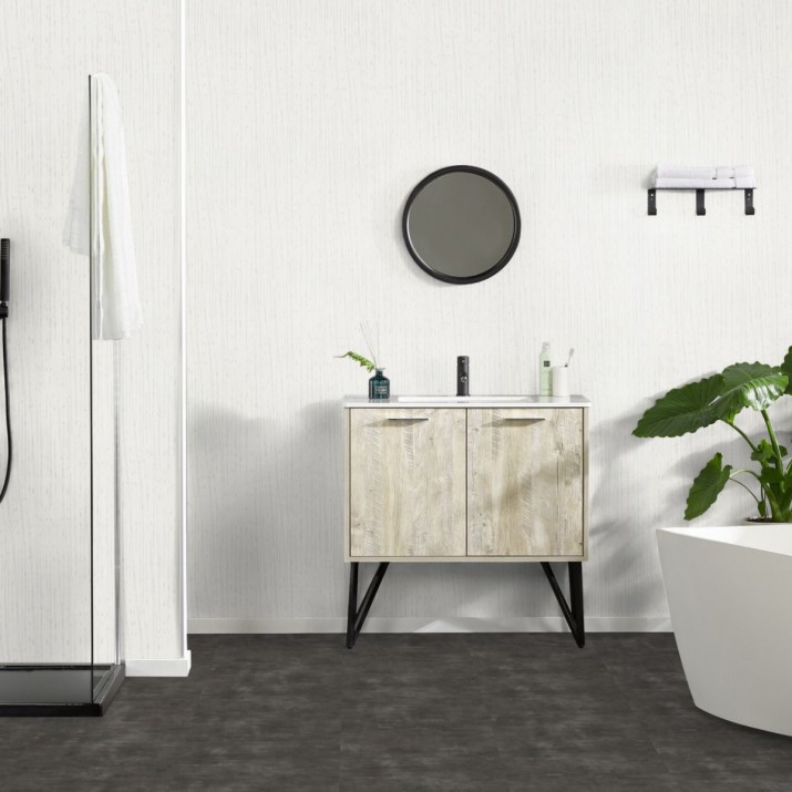 Dalle PVC sol Creation 55 Rigid Acoustic - Parker Station - 457 mm x 914 mm
