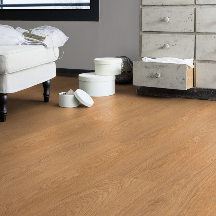 Lame PVC sol Creation 55 Rigid Acoustic - Lounge Oak Golden - 225 mm x 1524 mm
