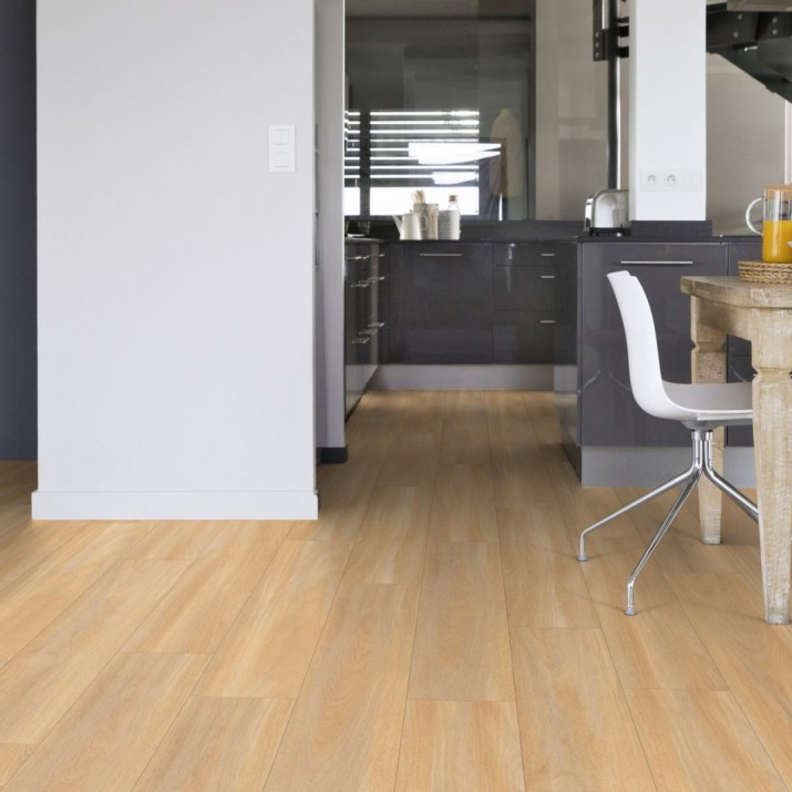 Lame PVC sol Creation 55 Rigid Acoustic - Bostonian Oak Honey - 177 mm x 1219 mm