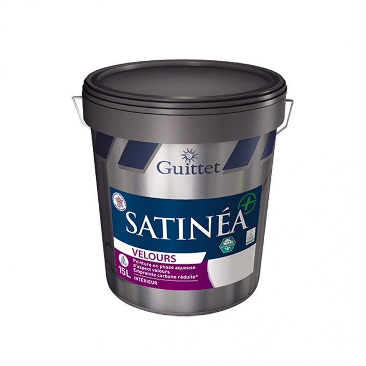 Guittet Satinea + Velours Bas Carbone Peinture Murs - Intérieur