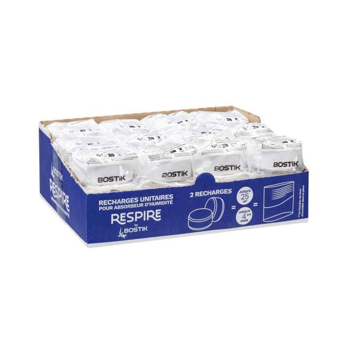 2 Recharges Absorbeur Respire 2X250 g - Bostik