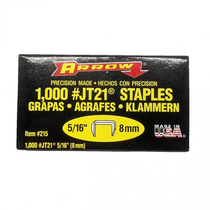 Agrafes ARROW JT21 8MM x1000 L'outil Parfait