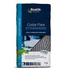 Bostik colle pour carrelage FLEX standard C2T 25 kg - Gris