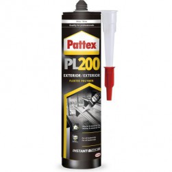 Colle de fixation PATTEX PL200 Blanc pour collages souples 480G