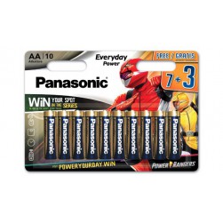 Piles Panasonic - Everyday Power LR06 AA - 7 Piles + (3 Gratuits)