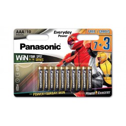 Piles Panasonic Everyday Power LR03 AAA - 7 piles + 3 gratuites