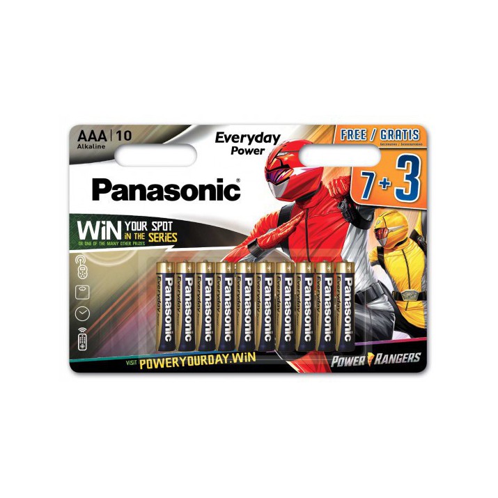 Piles Panasonic Everyday Power LR03 AAA - 7 piles + 3 gratuites