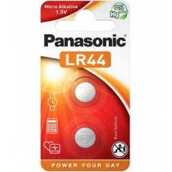 Pile Bouton LR 44 - Lot de 2 piles