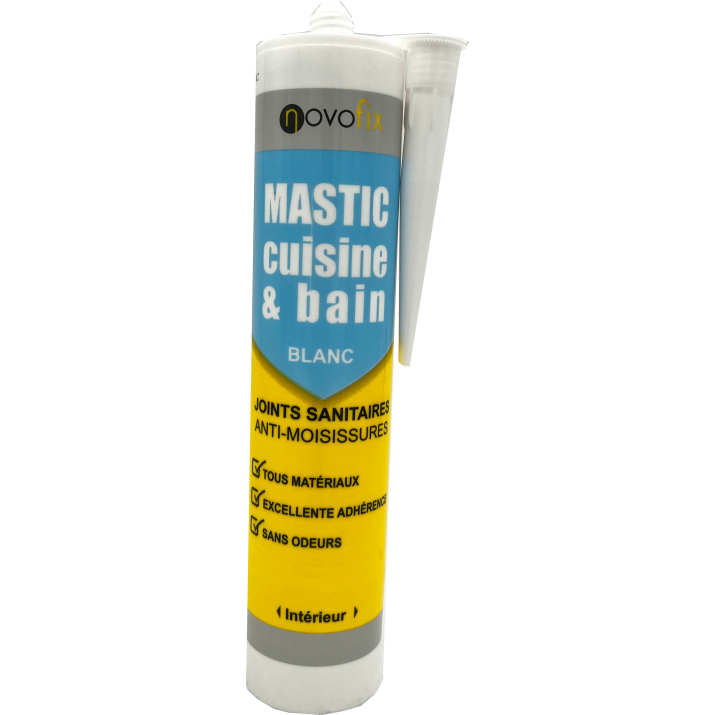 Mastic silicone cuisine et bains Novofix 280 ml