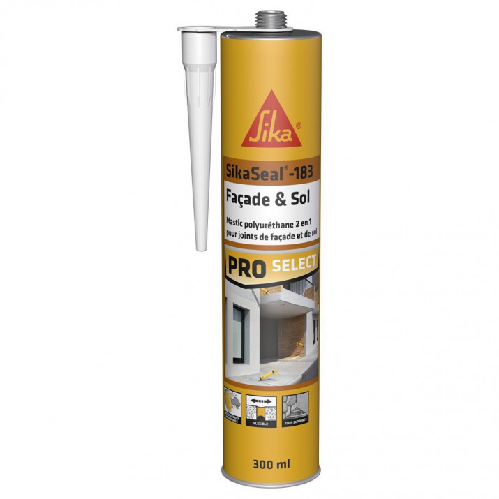 Sikaseal 183 façade et sol gris 300 ml
