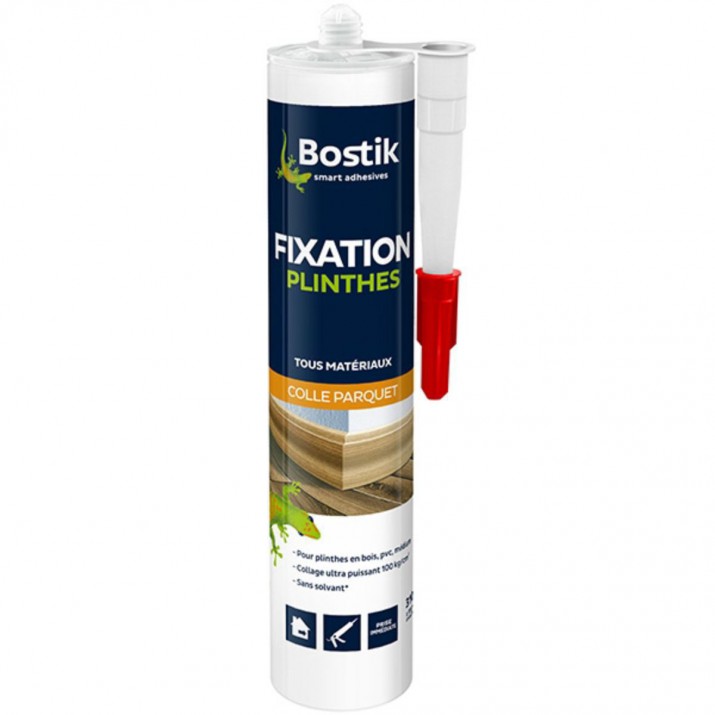 Bostik Colle Fixation Plinthes Blanc 290ml