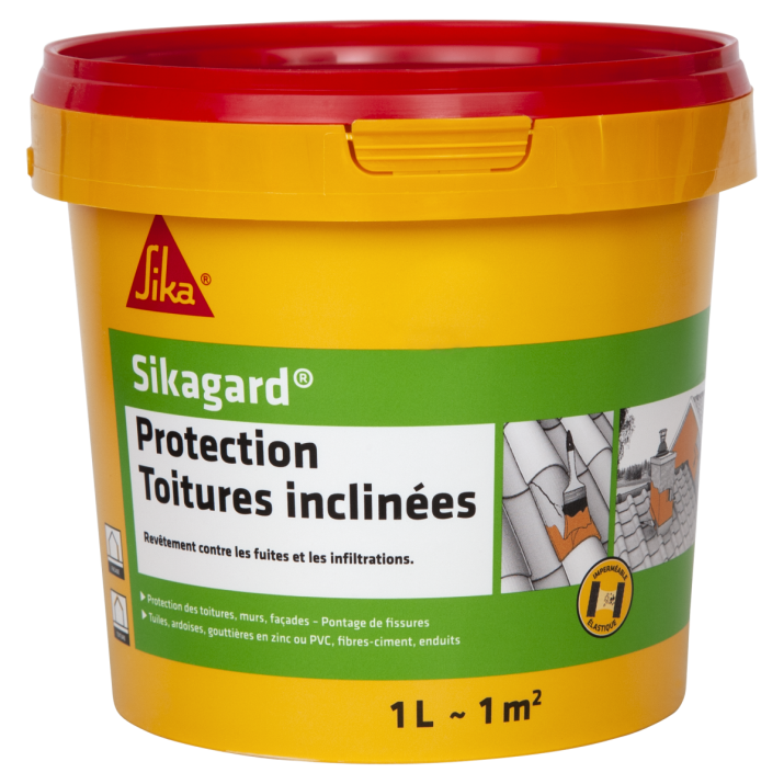 Sika Peinture Imperméable anti-fuites Toitures inclinées 1L