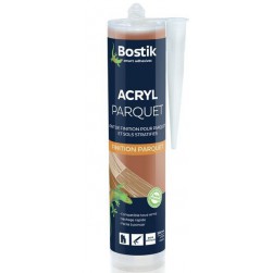 Bostik Joint Acryl Parquet - Joint de Finition Parquets et Sols Stratifiés 300ml