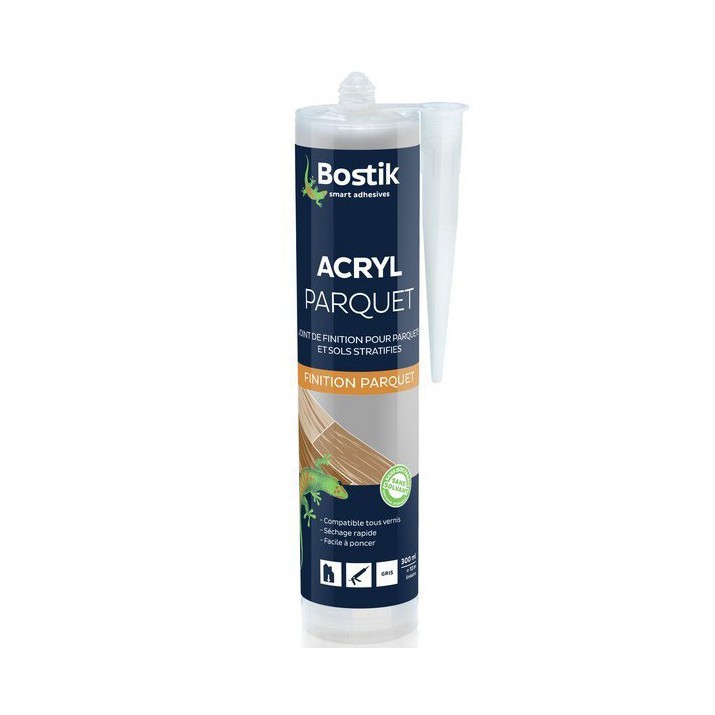 Bostik Joint Acryl Parquet - Joint de Finition Parquets et Sols Stratifiés 300ml