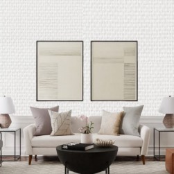 Toile de verre à peindre motif tresse Batiglass 170g/m² - 50Mx1M