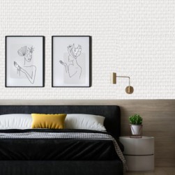 Toile de verre à peindre motif maille 120-140g/m² Batiglass- 50Mx1M