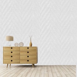 Toile de verre prépeinte motif Chevrons 160g/m² Novomur - 12,5Mx1M