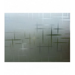 Novotex Film Vitrostatique pour Vitrage Etoiles - Motif Gaufré – 45cm x 2m