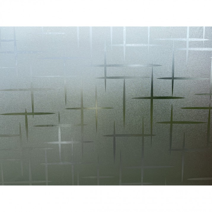 Novotex Film Vitrostatique pour Vitrage Etoiles - Motif Gaufré – 45cm x 2m