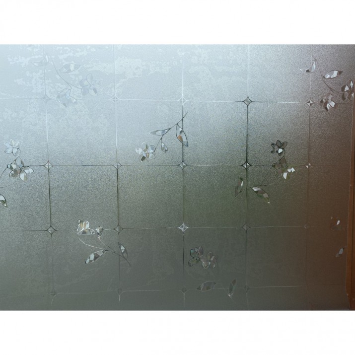 Novotex Film Vitrostatique pour Vitrage Mosaïc - Motif Gaufré – 45cm x 2m