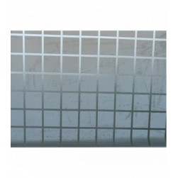 Novotex Film Vitrostatique pour Vitrage Carré - Motif Gaufré Imprimé – 45cm x 2m