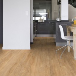 Lame PVC sol Creation 55 Rigid Acoustic - Swiss Oak Golden - 177 mm x 1219 mm