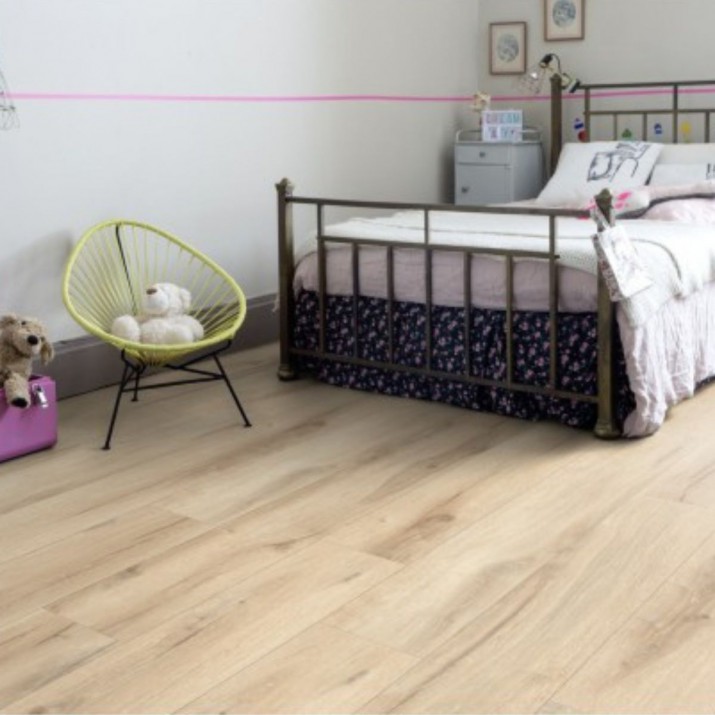 Lame PVC sol Creation 55 à coller Cedar pure - 230 mm x 1500 mm